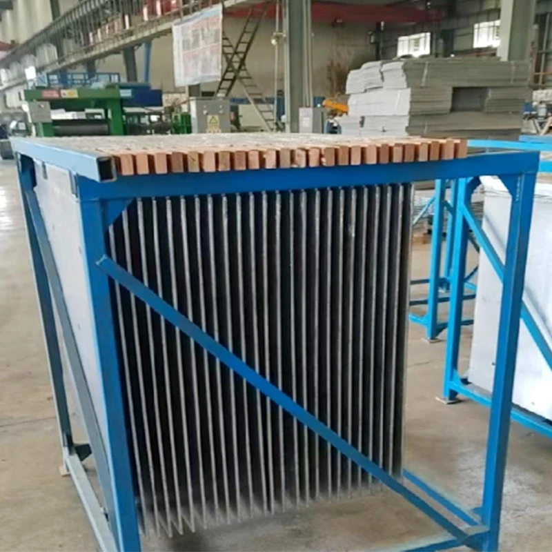 Lead antimony anode in mining refinery